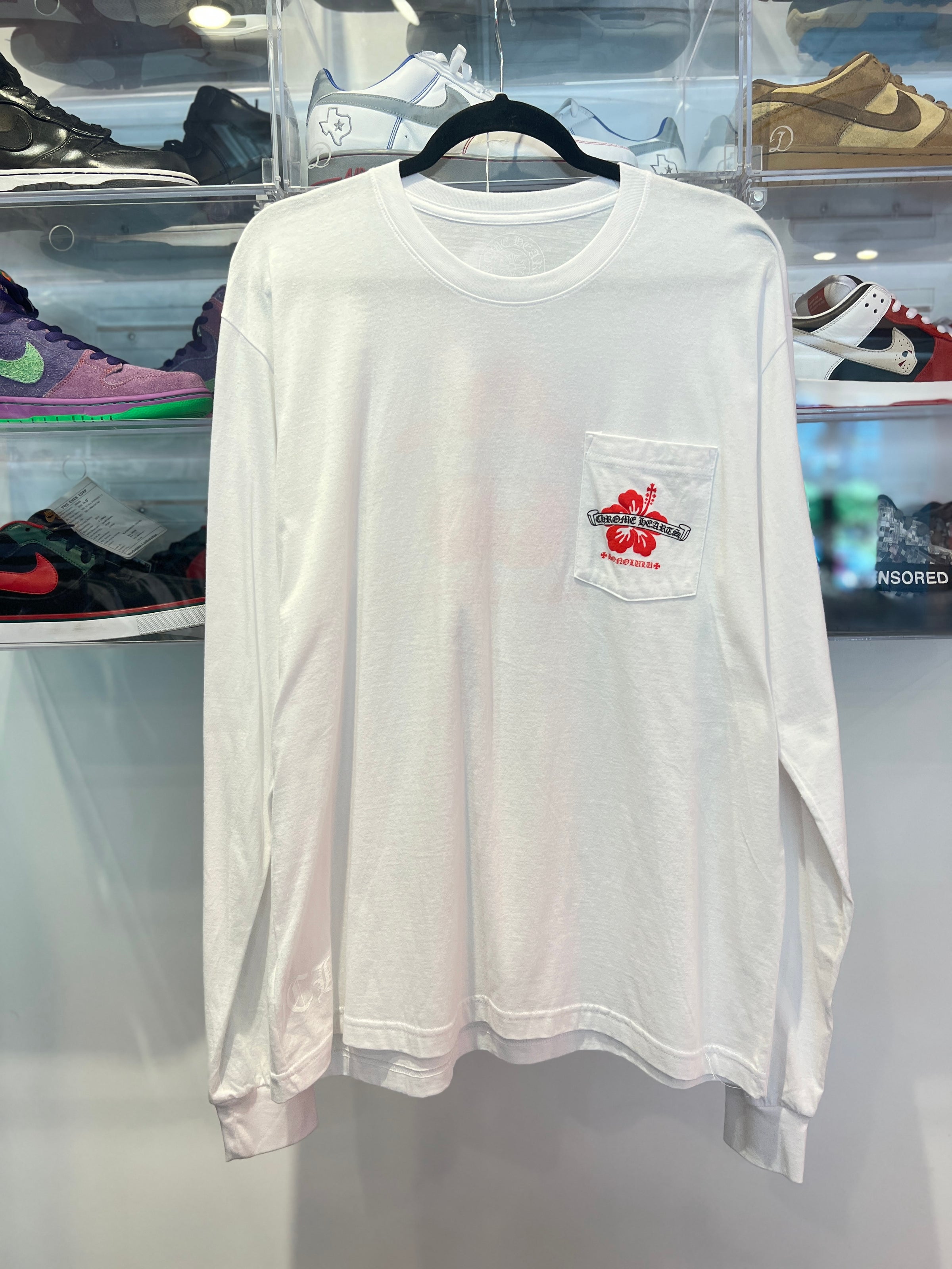 Chrome Hearts - Hibiscus Long Sleeve - White | 15435 N Scottsdale