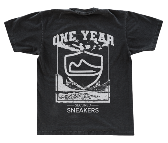 Secured 1 Year Tee - Black/White | 15435 N Scottsdale Road